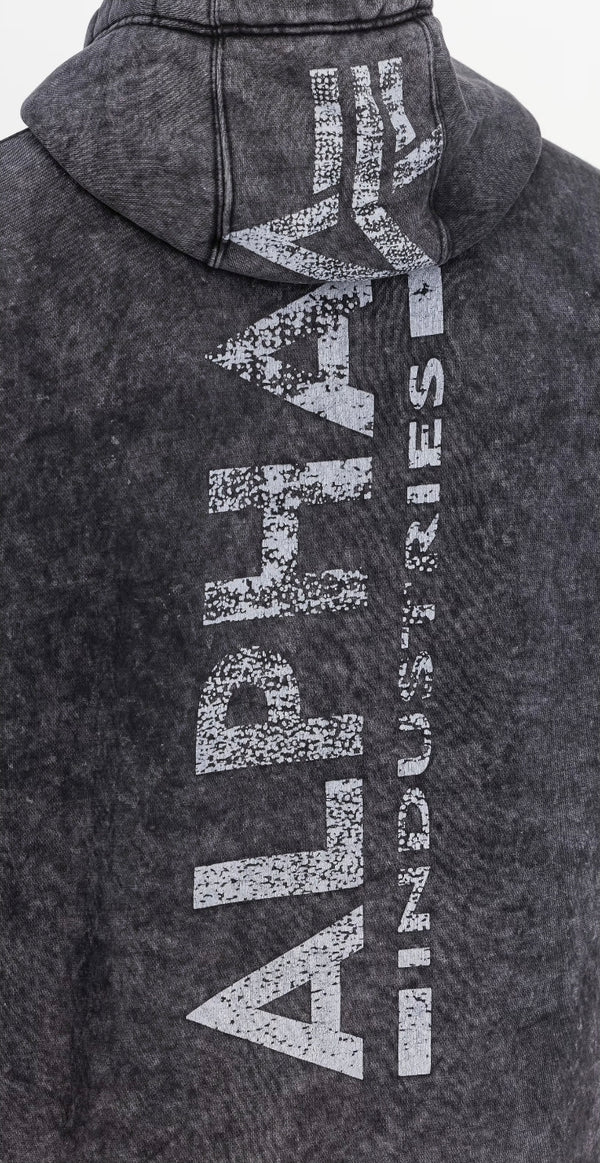 FELPA CON CAPPUCCIO VINTAGE - ALPHA INDUSTRIES