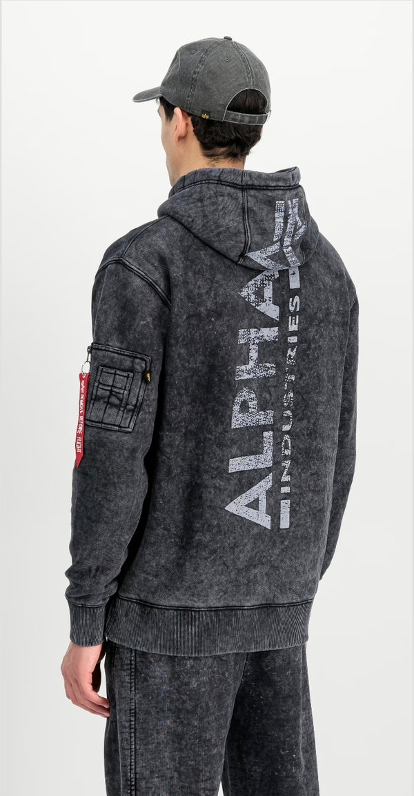 FELPA CON CAPPUCCIO VINTAGE - ALPHA INDUSTRIES