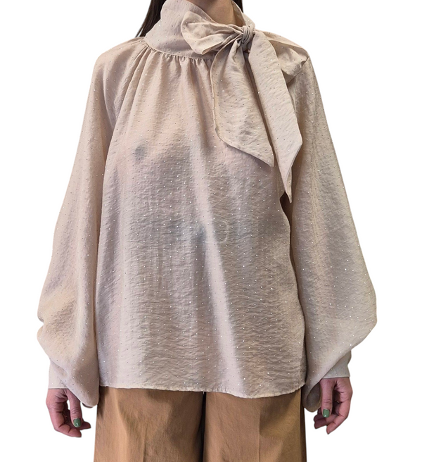 CAMICIA MANICA OVER CON FIOCCO - VICOLO