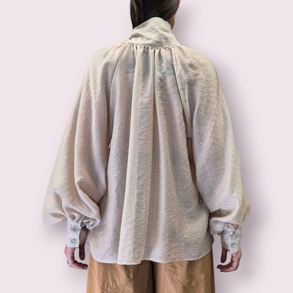 CAMICIA MANICA OVER CON FIOCCO - VICOLO