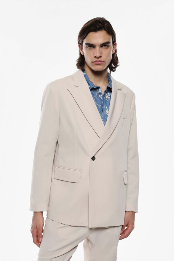 BLAZER CON CHIUSURA ASIMMETRICA - IMPERIAL