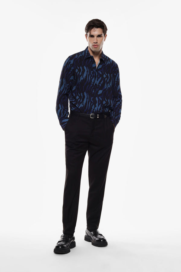 PANTALONI REGULAR FIT TINTA UNITA - IMPERIAL