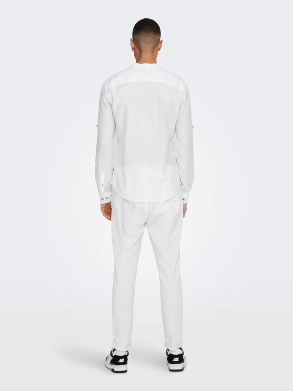 CAMICIA MISTO LINO MANICA LUNGA - ONLY&SONS