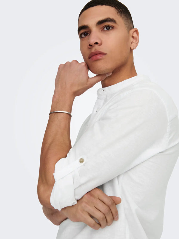 CAMICIA MISTO LINO MANICA LUNGA - ONLY&SONS