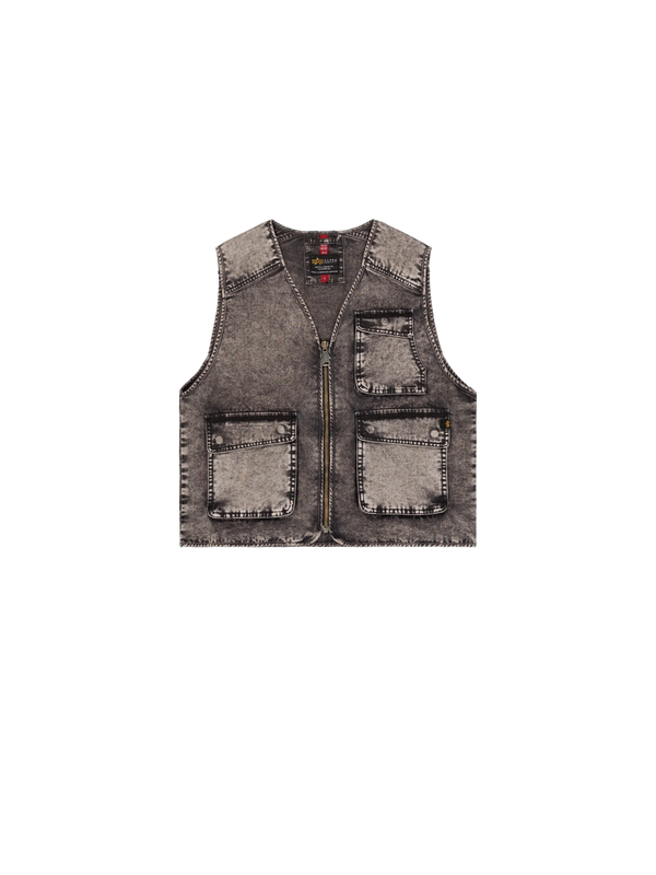 GILET IN TELA DENIM - ALPHA