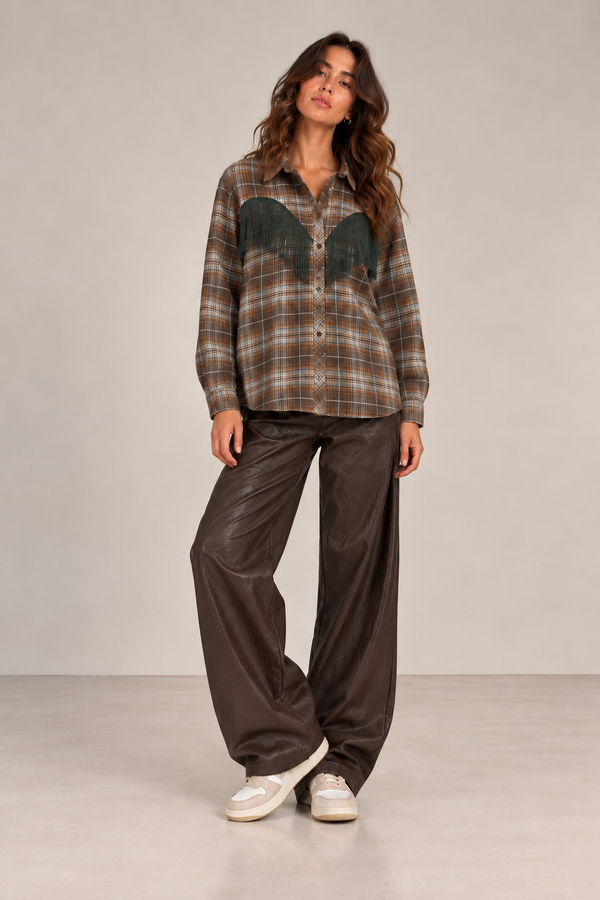CAMICIA CHECK E FRANGE - TENSIONEIN