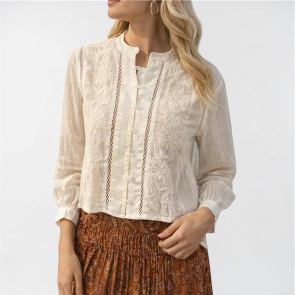 CAMICIA COREANA RICAMATA - PAHIESA