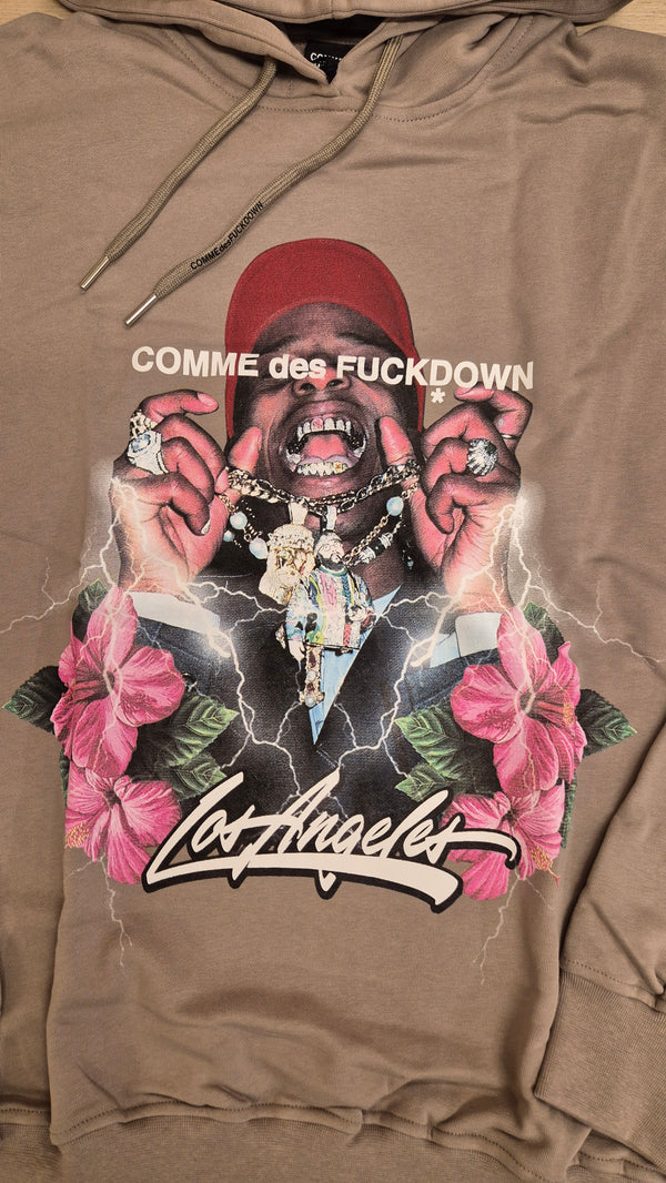 FELPA STAMPA LOS ANGELES - COMME DES FUCKDOWN