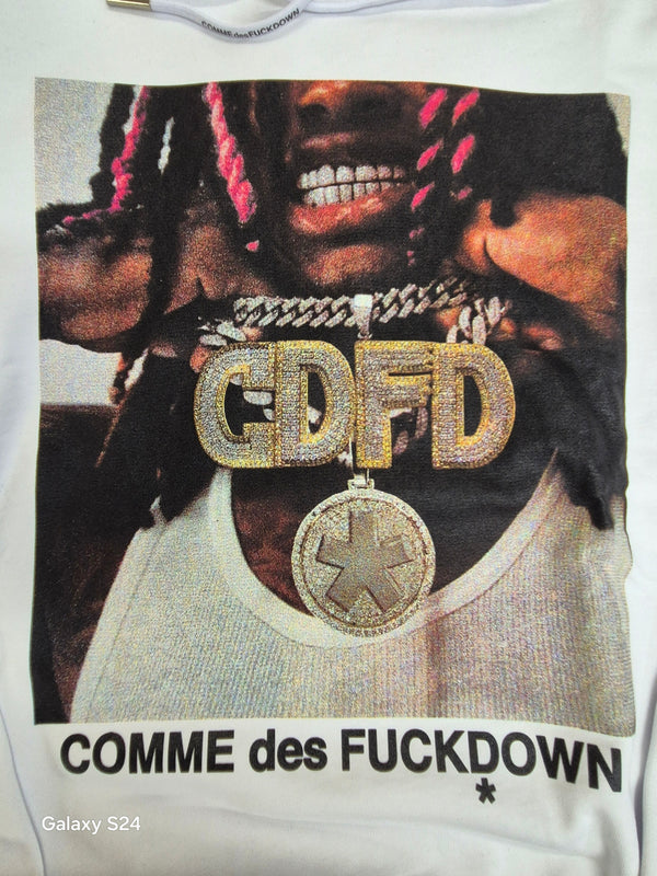 FELPA BIANCA - COMME DES FUCKDOWN