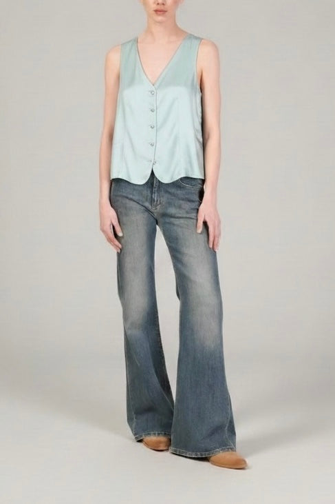 GILET CON BOTTONI GIOIELLO - WU'SIDE