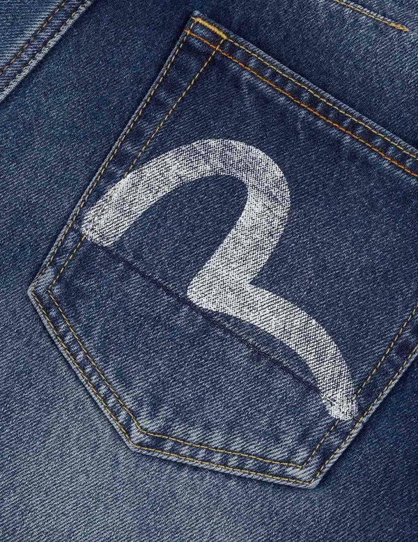 JEANS CON STAMPA DI GABBIANO A MANO - EVISU