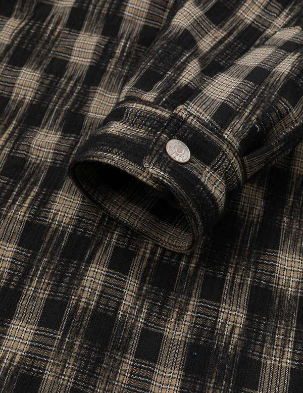 GIACCA A QUADRI CON RICAMO GABBIANO - EVISU