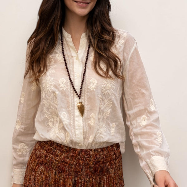 CAMICIA RICAMATA - PAHIESA