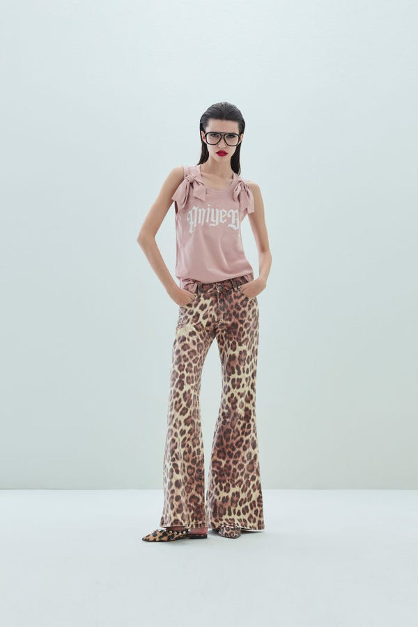 PANTALONE FLARED LEOPARD - ANIYE BY