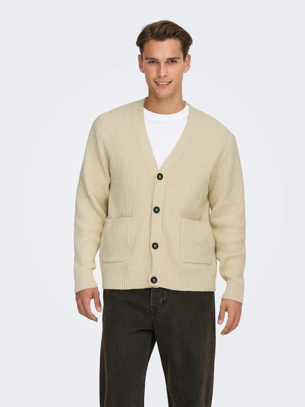 CARDIGAN IN COTONE - ONLY&SONS