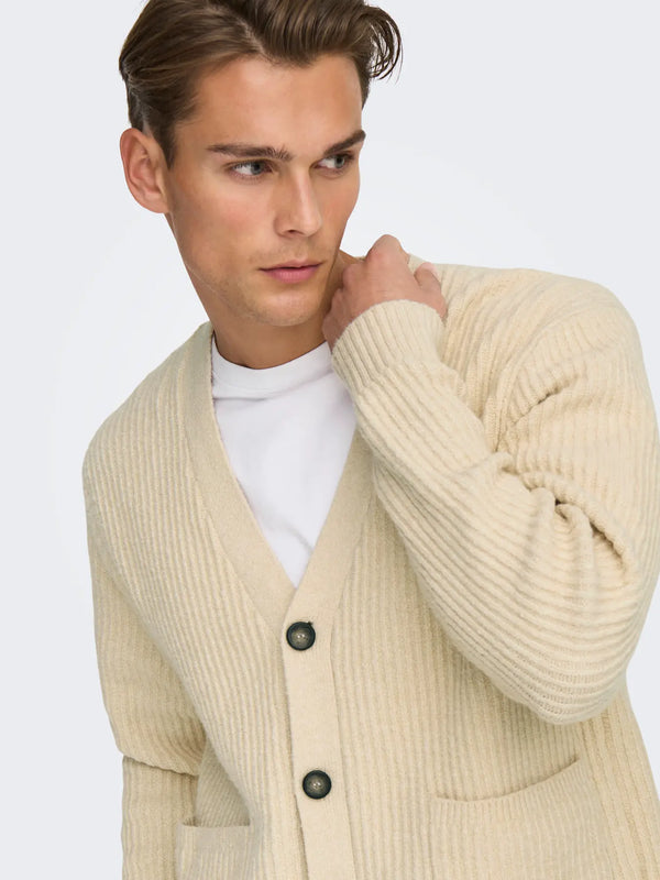 CARDIGAN IN COTONE - ONLY&SONS