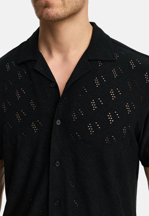 CAMICIA MANICA CORTA TRAFORATA - INDICODE