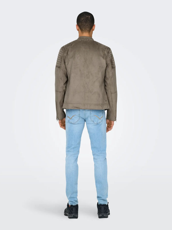 BIKER IN SUEDE - ONLY&SONS