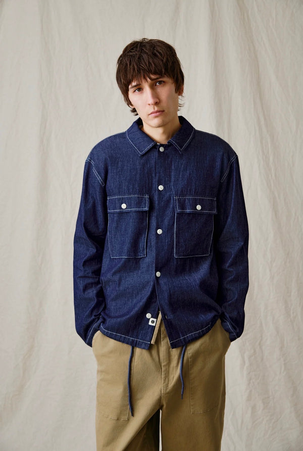 AKOTTO CHAMBRAY OVERSHIRT - ANERKJENDT