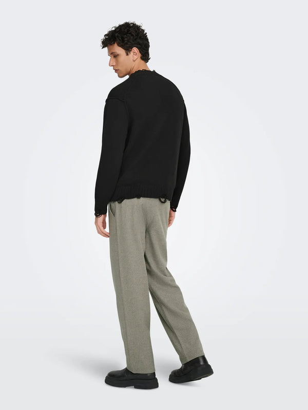 MAGLIA CON ROTTURE - ONLY&SONS