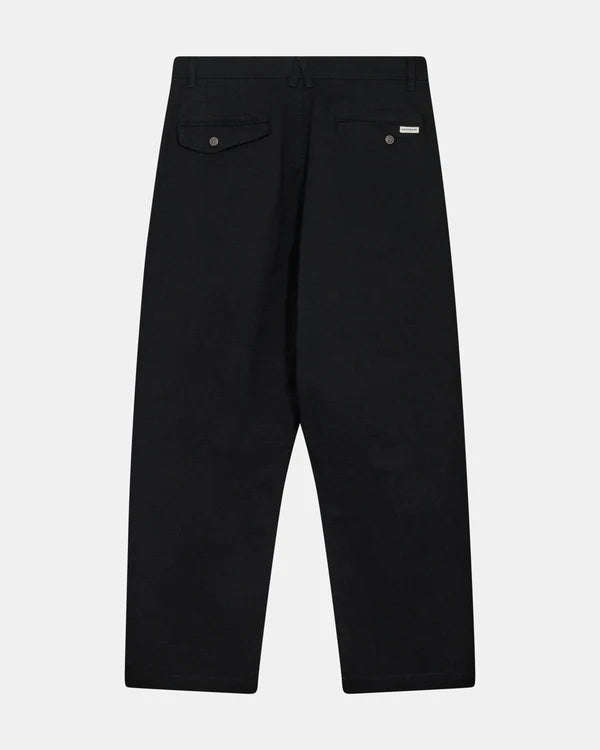 PANTALONI IN COTONE CON PIEGHE AKJAKOB - ANERKJENDT