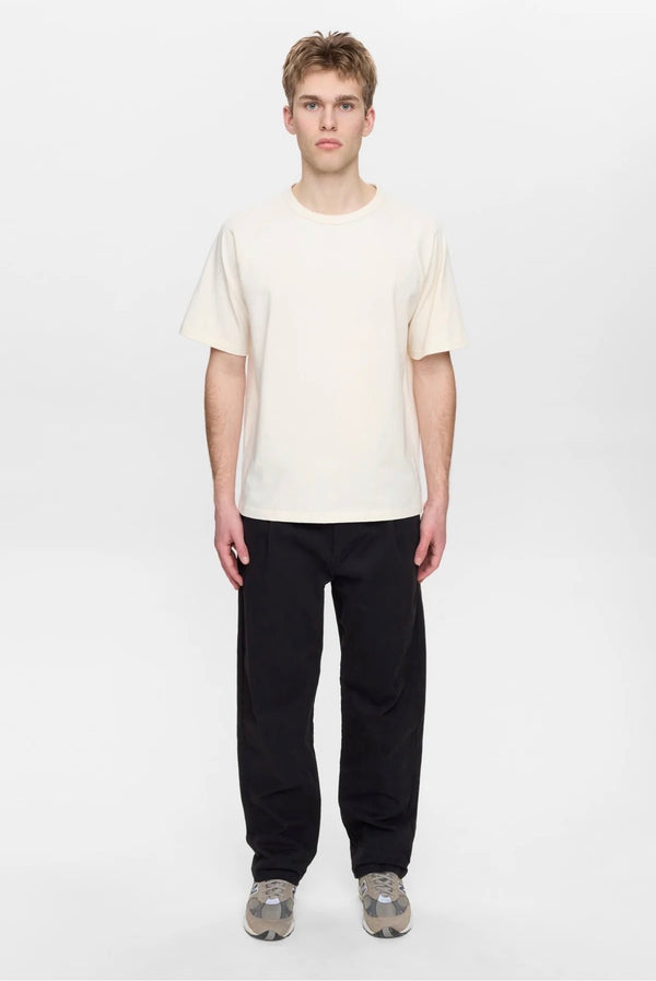 PANTALONI ELA IN COTONE CON PIEGHE AKJAN - ANERKJENDT