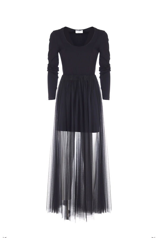 ABITO PUNTO MILANO A TUBINO E GONNA IN TULLE - SO ALLURE