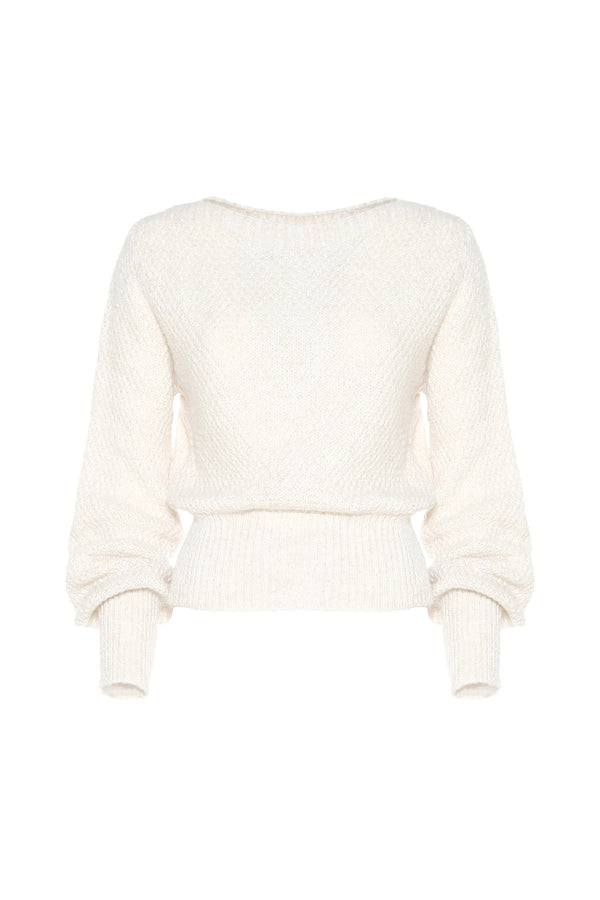 MAGLIA IN PUNTO RISO MISTO LANA - SO ALLURE