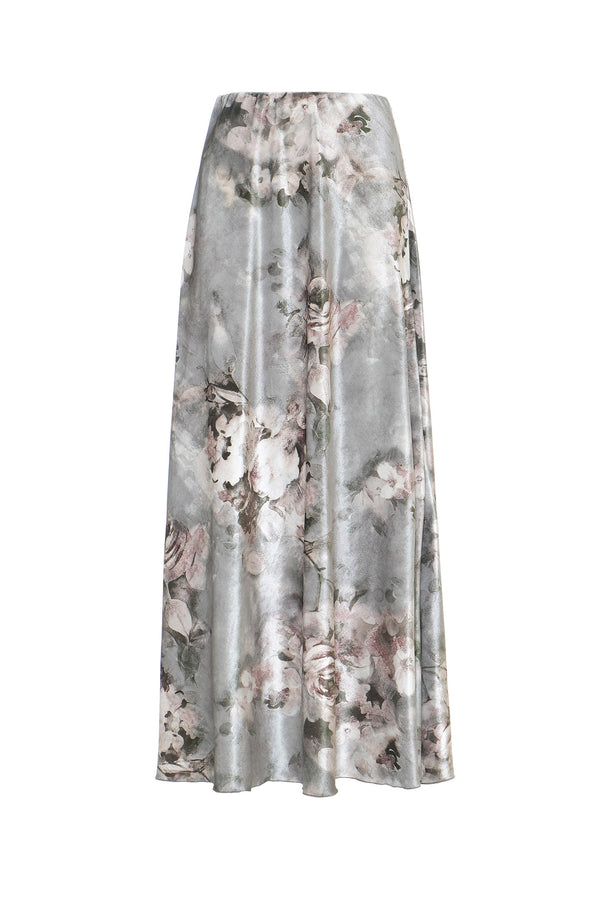 MAXI GONNA IN VELLUTO FLOREALE - SO ALLURE