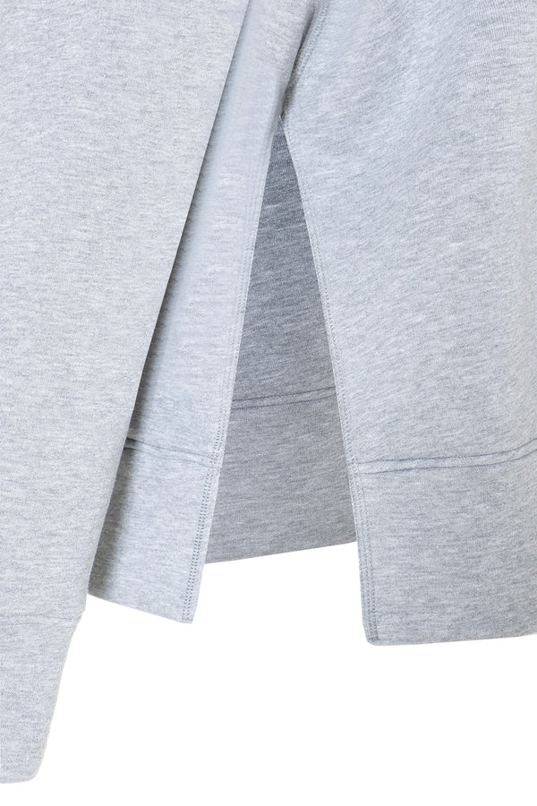 FELPA OVER CON MAXI SPACCHI - SO ALLURE