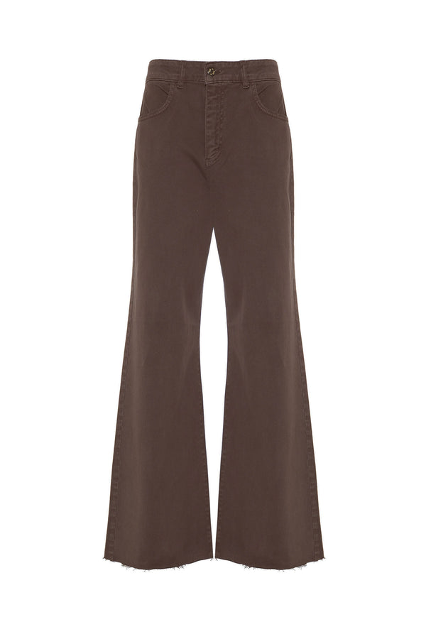 JEANS FLARED FIT IN BULL DI COTONE - SO ALLURE