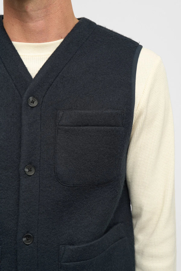 GILET IN LANA BOLLITA - ANERKJENDT