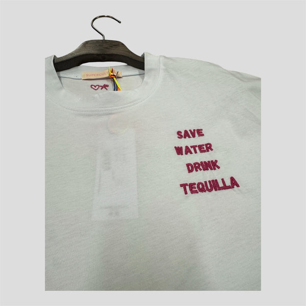 T-SHIRT SUPERCULTURE - SAVE WATER DRINK TEQUILLA