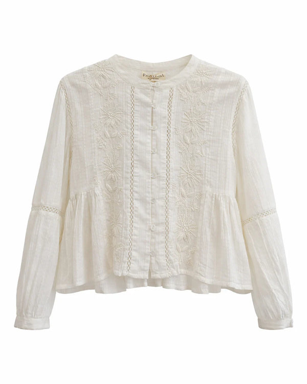 CAMICIA COREANA RICAMATA - PAHIESA