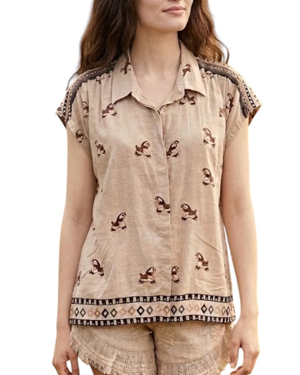 CAMICIA SCATOLA  CON CAVALLI - PAHIESA