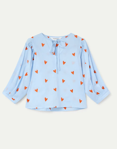 CAMICIA CON CUORI RICAMATI - COMPANIA FANTASTICA