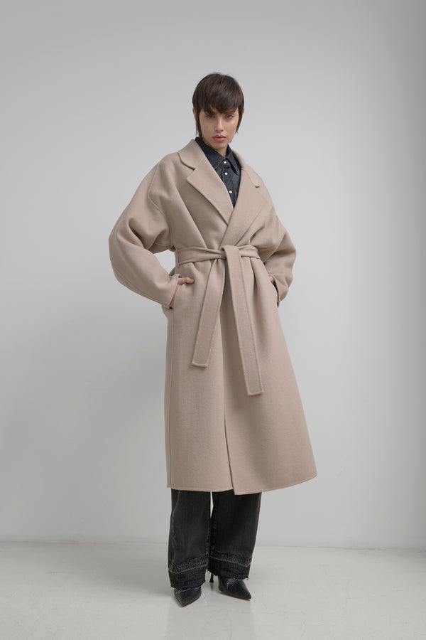 CAPPOTTO VESTAGLIA IN DRAP DI LANA - SO ALLURE