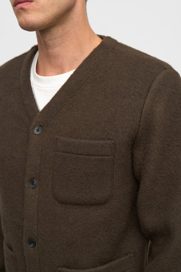 CARDIGAN IN LANA BOLLITA - ANERKJENDT