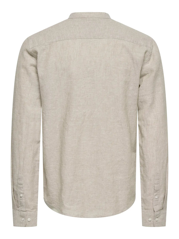 CAMICIA MISTO LINO MANICA LUNGA - ONLY&SONS