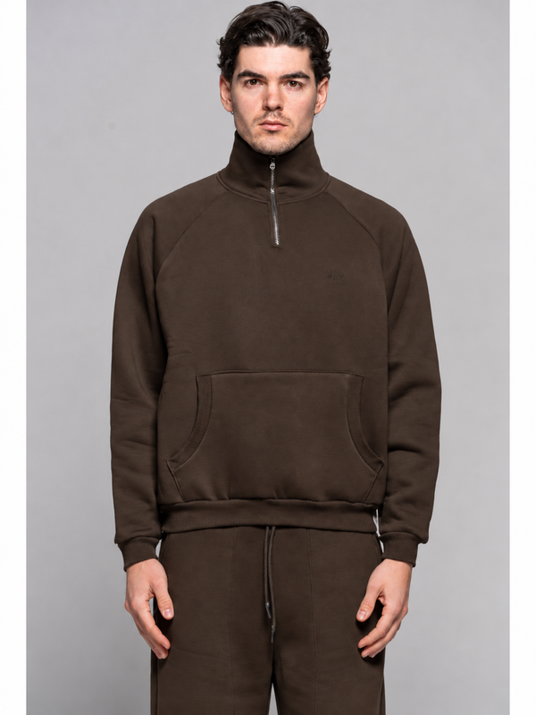 FELPA MEZZA ZIP - BL11