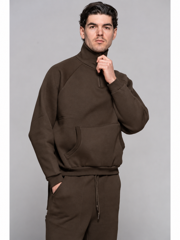 FELPA MEZZA ZIP - BL11