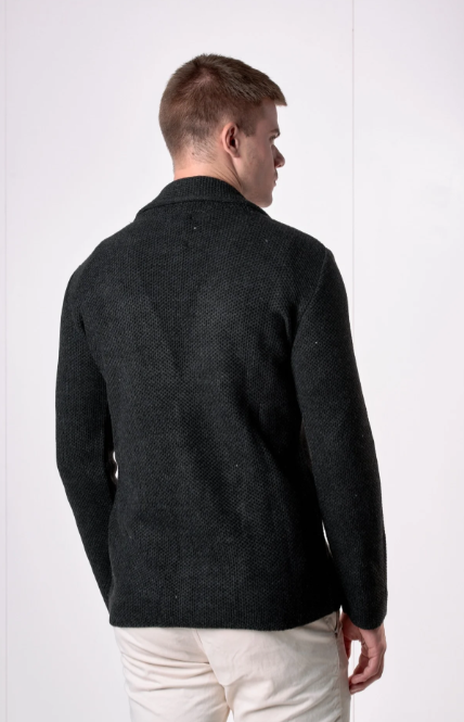 GIACCA MONOPETTO OCCHIO DI PERNICE CON POCHETTE IN TESSUTO - V2