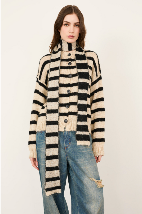 CARDIGAN RIGHE CON FUSCIACCA - PHILIA LOFT