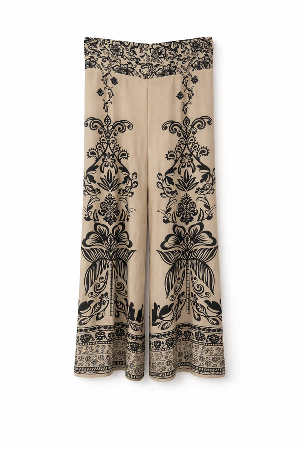 PANTALONE MODELLO PALAZZO IN FANTASIA - PAHIESA