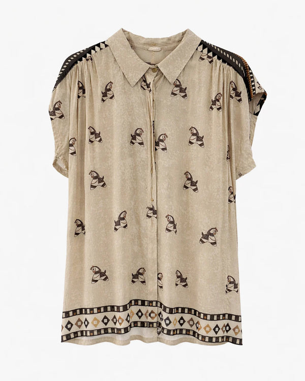 CAMICIA SCATOLA  CON CAVALLI - PAHIESA