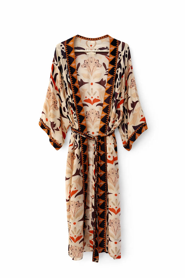 KIMONO AMPIO CON FUSCIACCA - PAHIESA