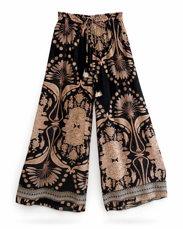 PANTALONE NERO IN FANTASIA  - PAHERIA