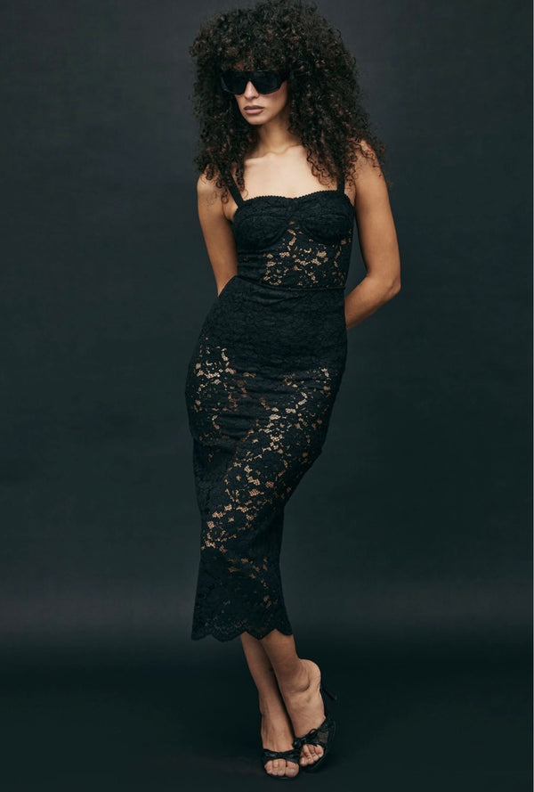 ABITO BUSTIER IN PIZZO - KOSTUMN