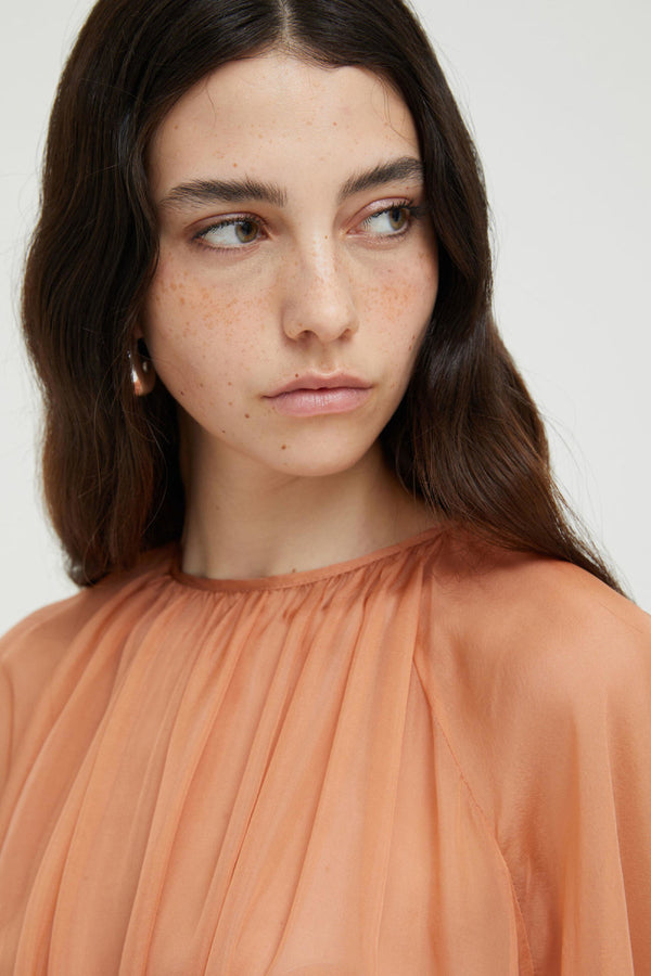 BLUSA IN SETA CON FOULARD - ISABELLE BLANCHE