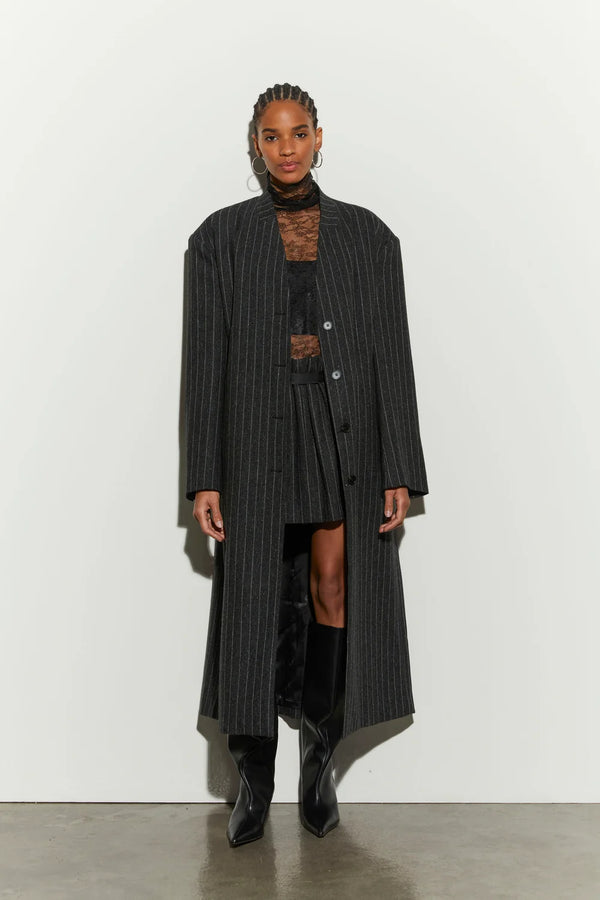CAPPOTTO GESSATO CON FIBBIE -ISABELLE BLANCHE
